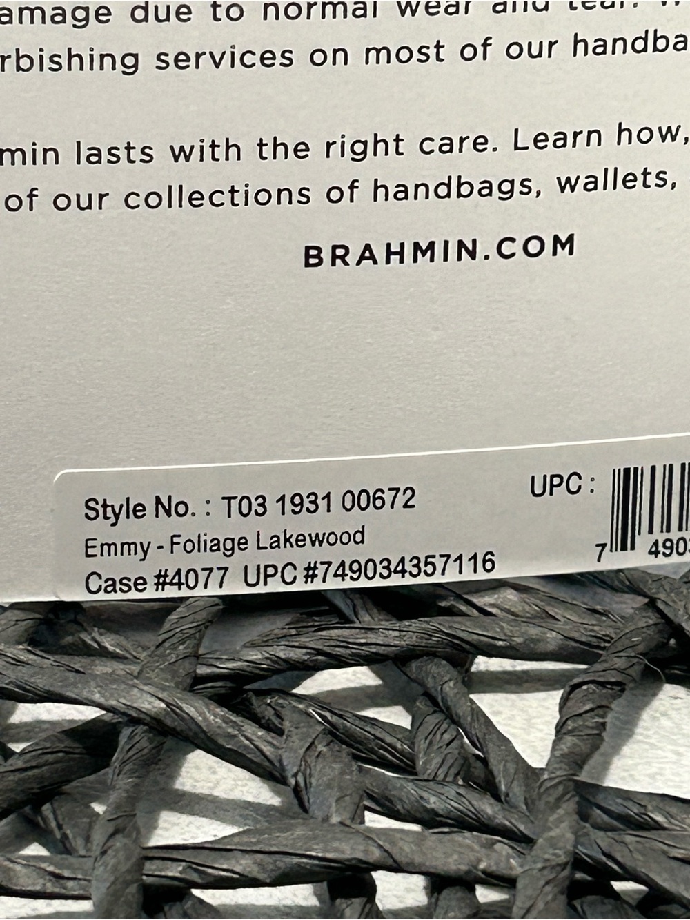Brahmin Emmy Foliage Lakewood Leather Bag NWOT - Picture 16 of 16